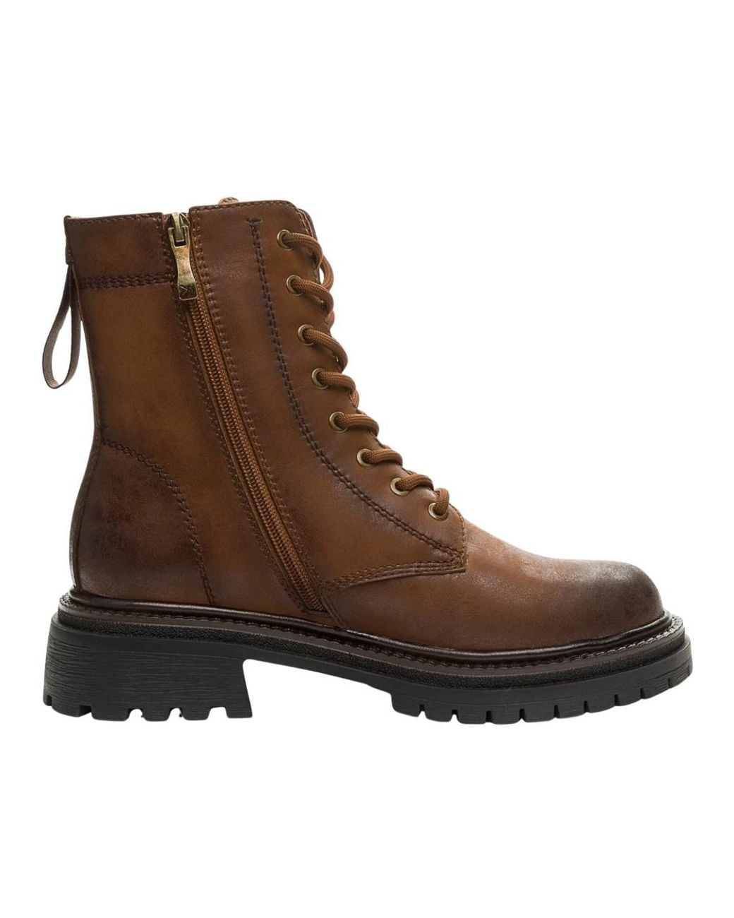Keddo Brown Lace-Up Boots