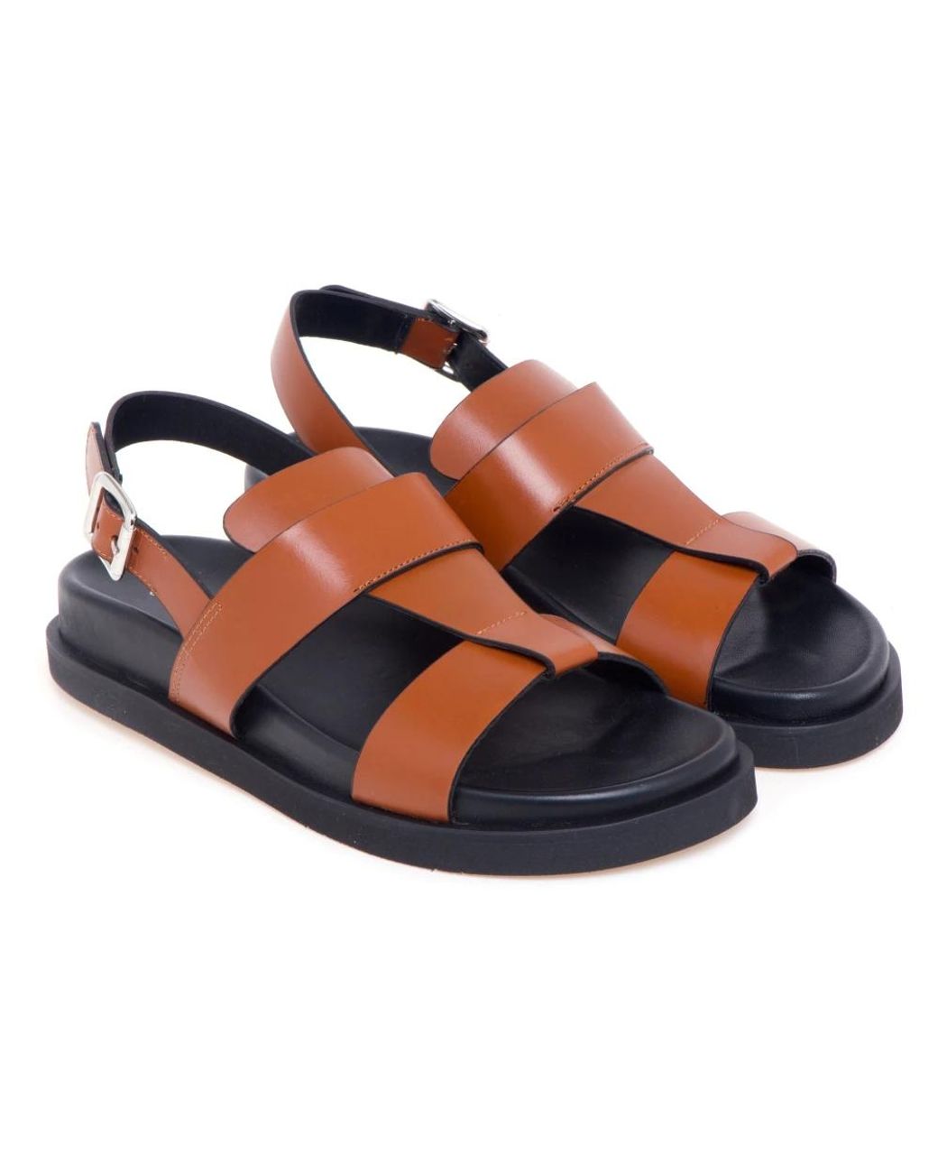Guglielmo Rotta Blue Flat Sandals