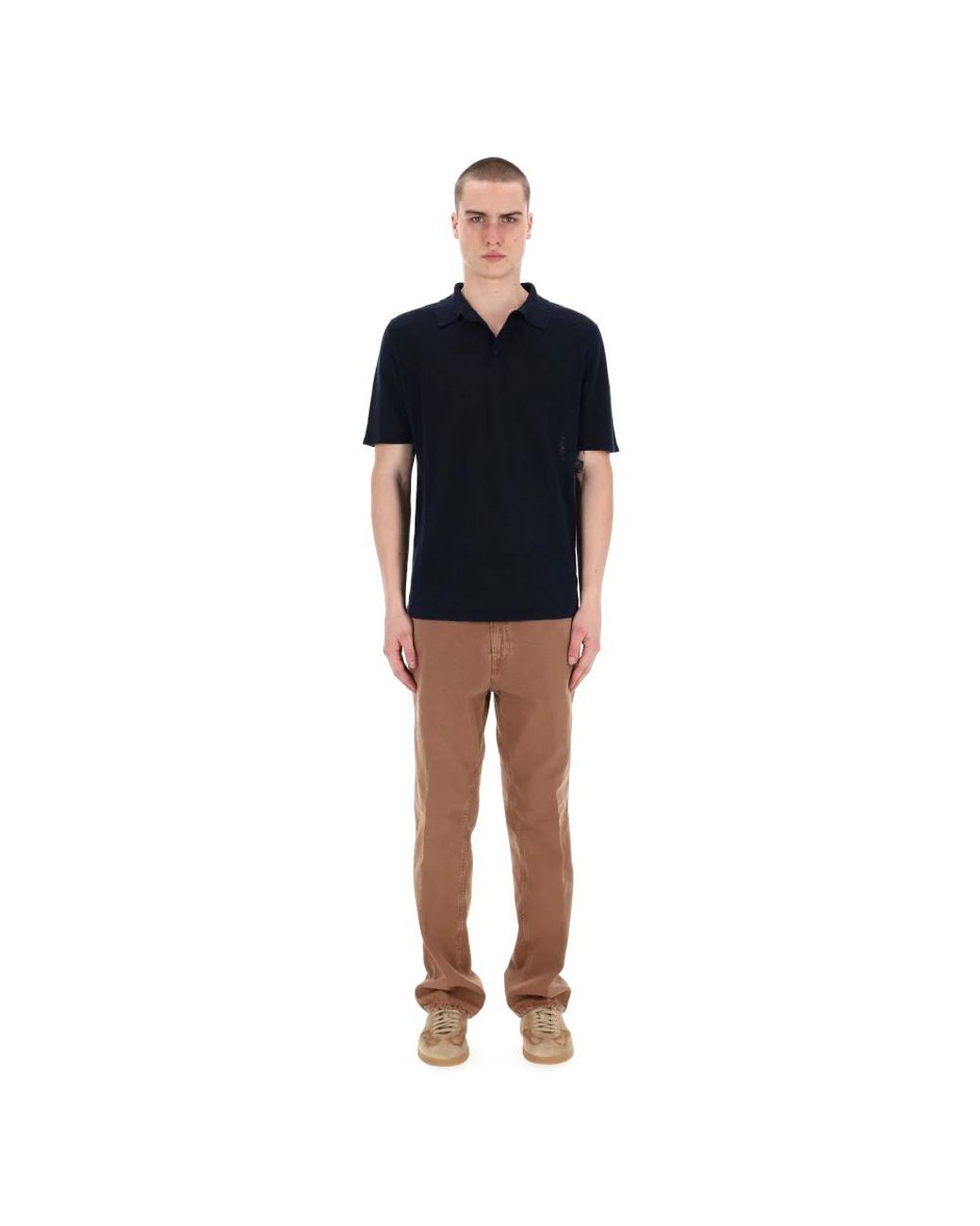 Roberto Collina Black Polo Shirts for men