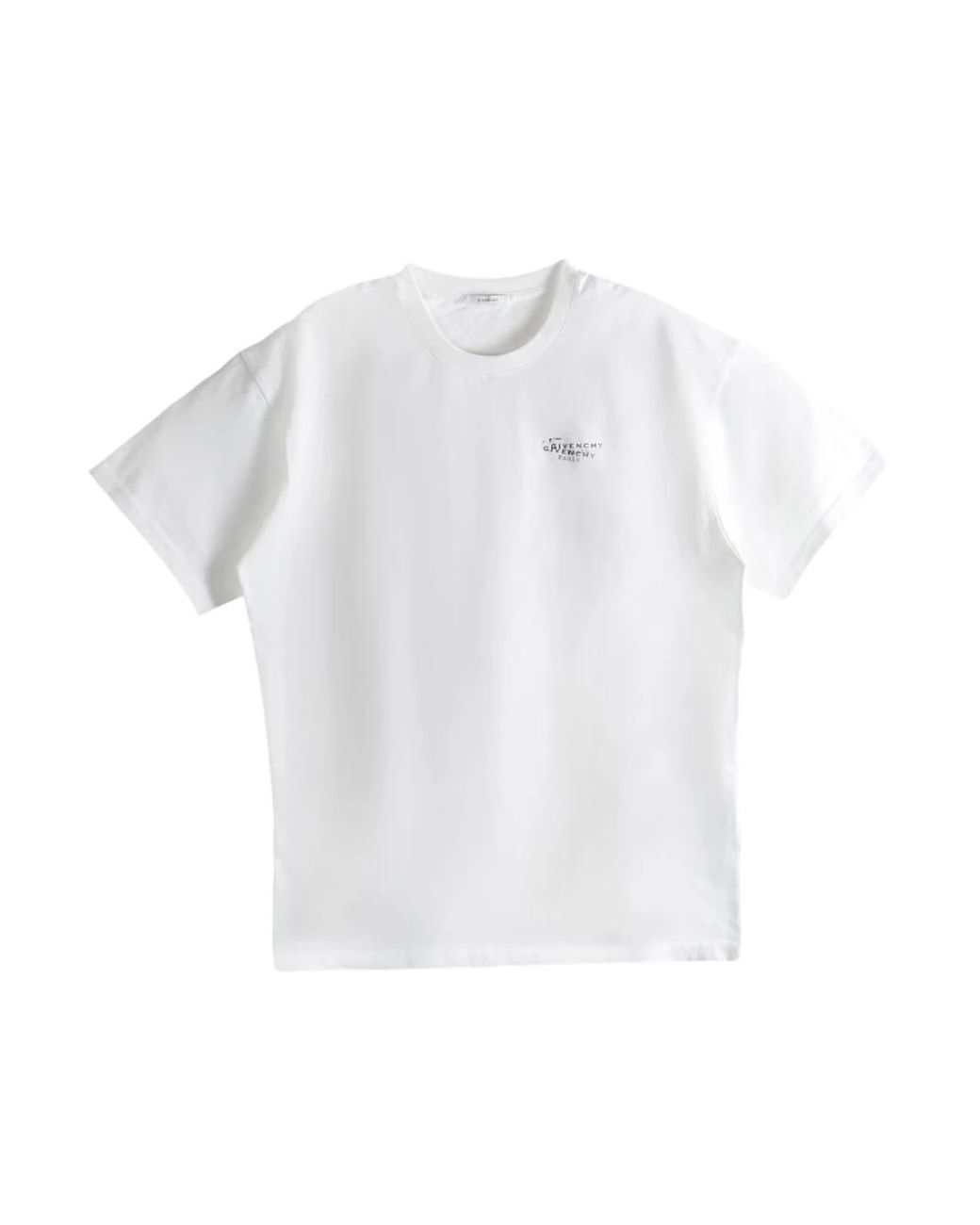 Givenchy Tops ,Wit ,Katoen Katoenen T-Shirt Met Stempelprint in het White voor heren