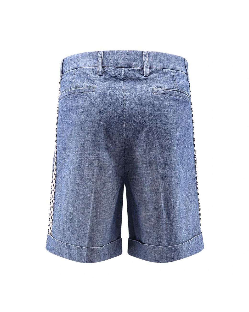Valentino Blue Denim Shorts for men