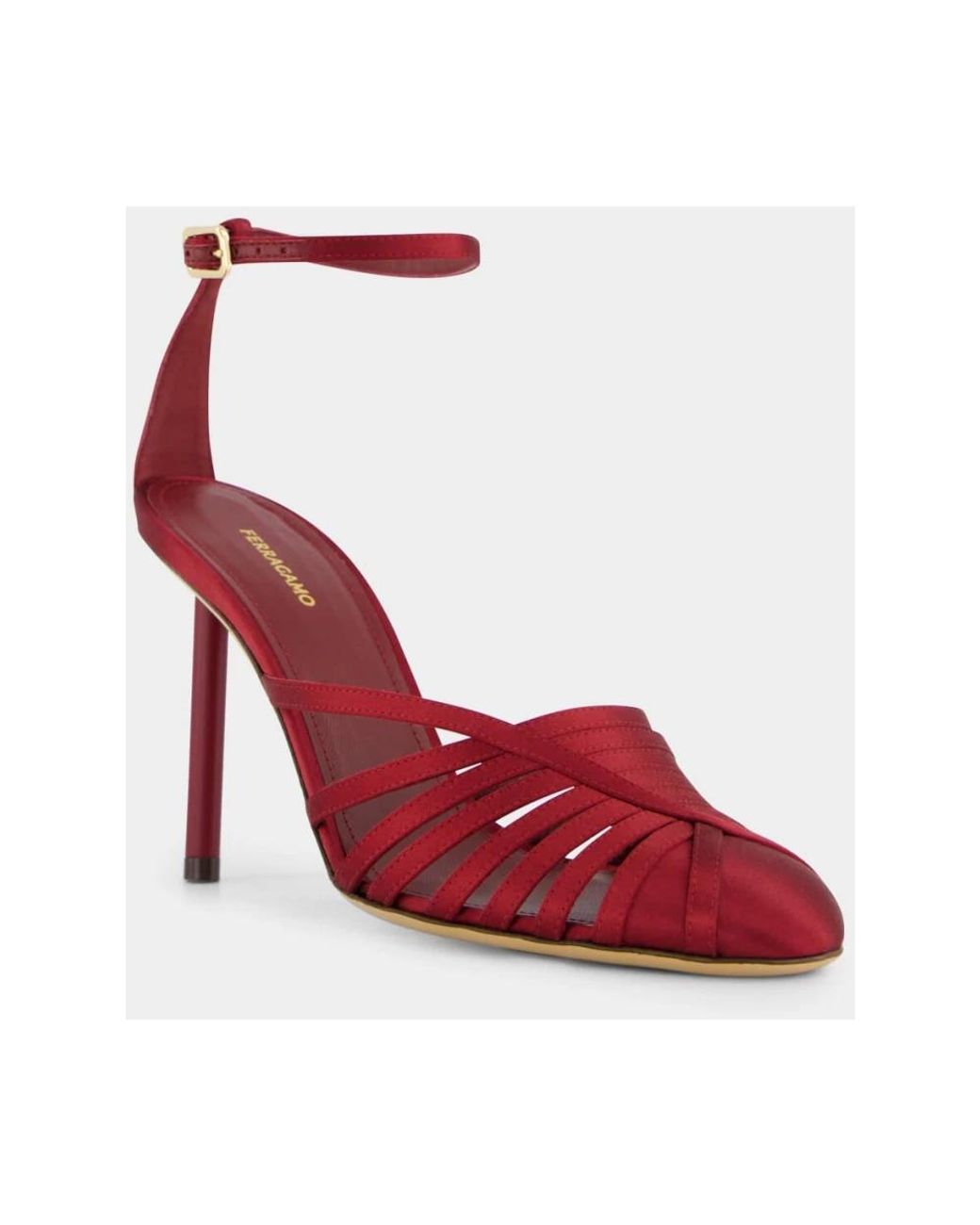 Ferragamo Red High Heel Sandals
