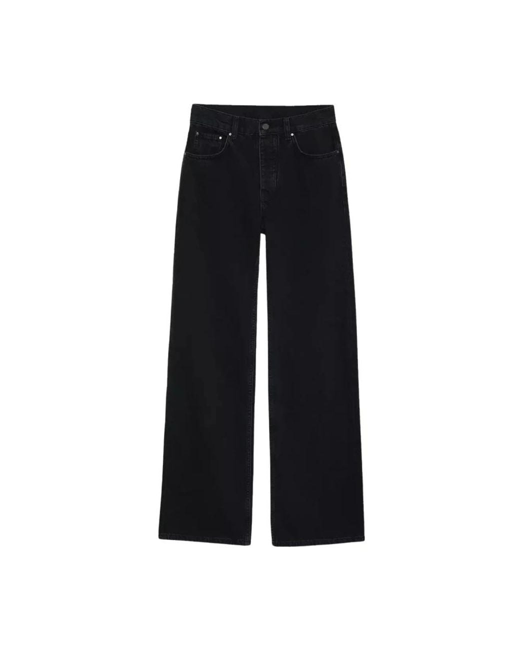 Anine Bing Black Wide Jeans