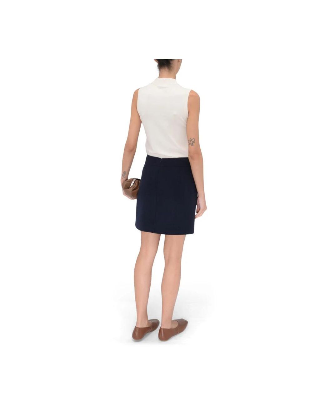 Max Mara Blue Short Skirts