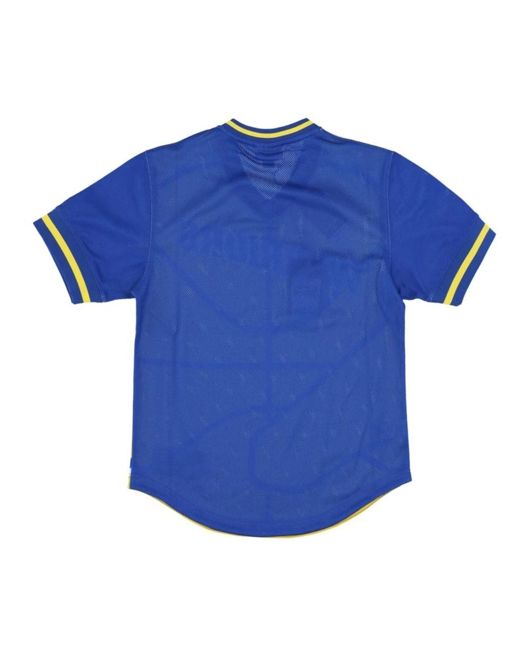 Mitchell & Ness Tops ,Veelkleurig ,Polyester Nba Jumbotron 3.0 Mesh V-Hals Jersey in het Blue voor heren
