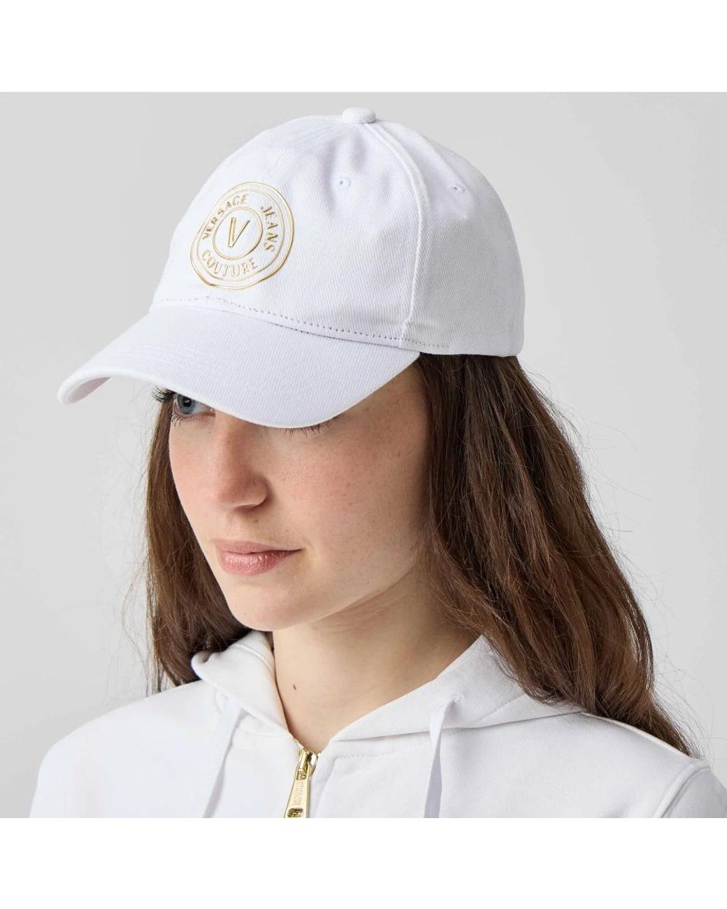 Versace Jeans Couture White Baseball Cap