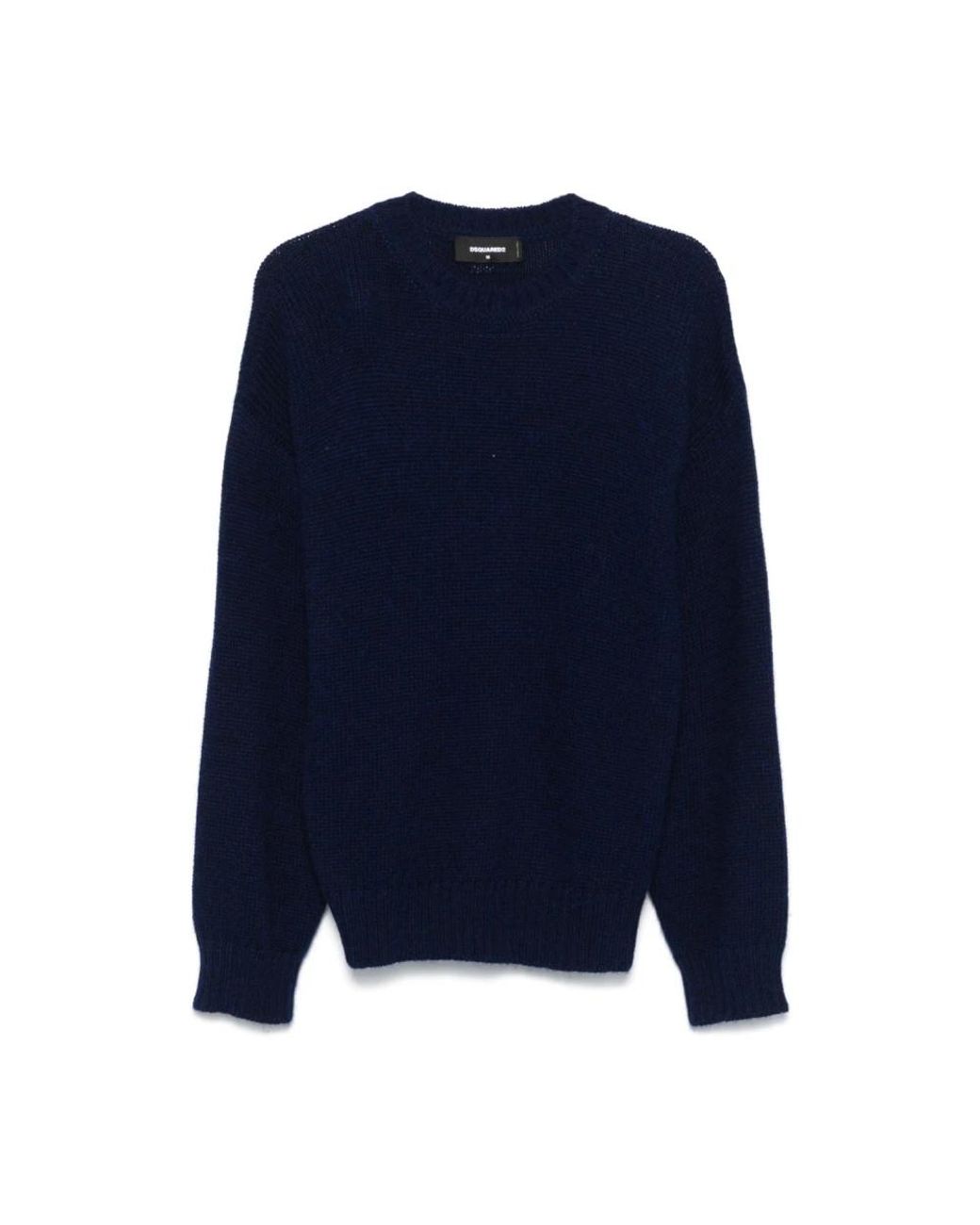 DSquared² Blue Round-Neck Knitwear for men