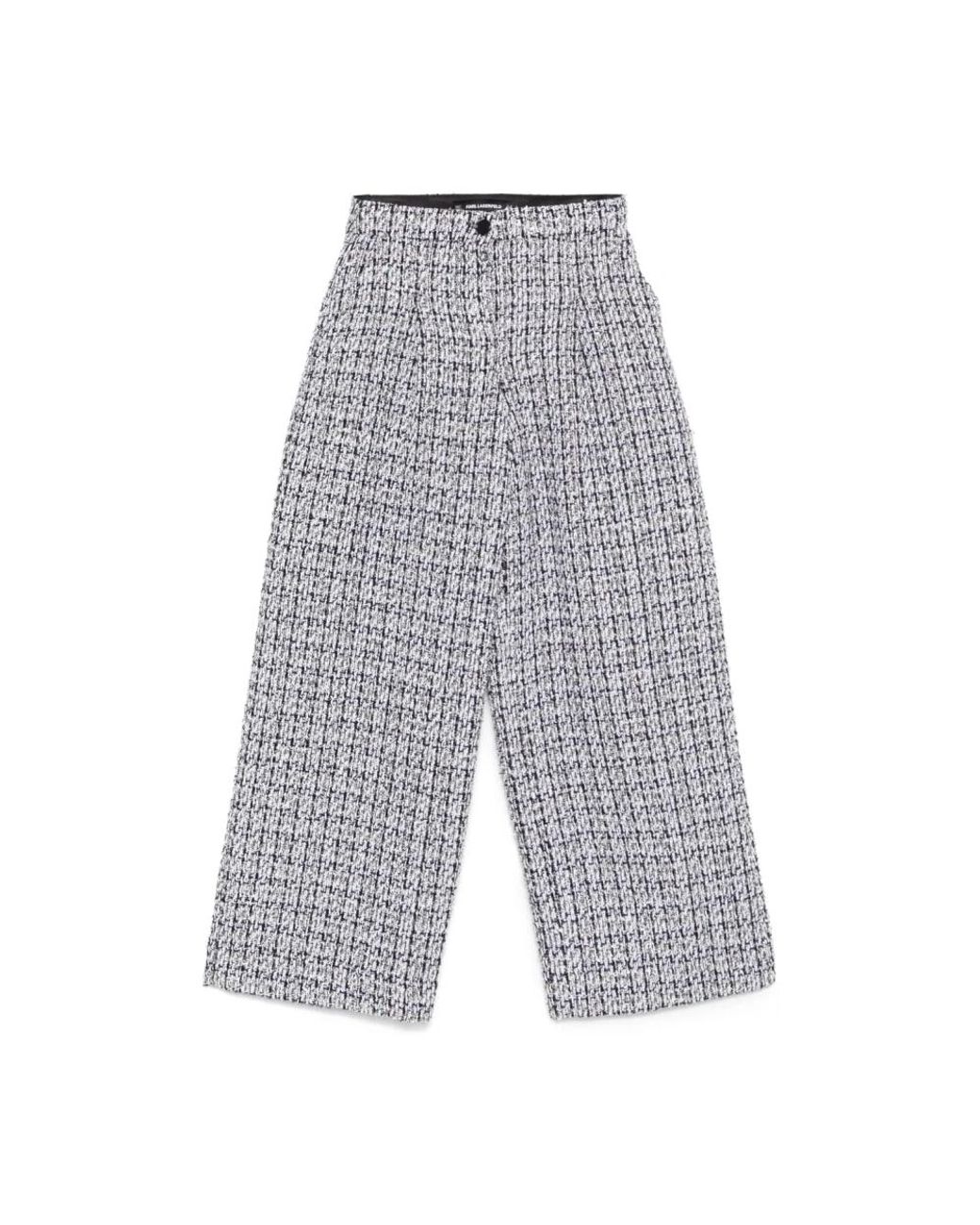 Karl Lagerfeld Gray Wide Trousers