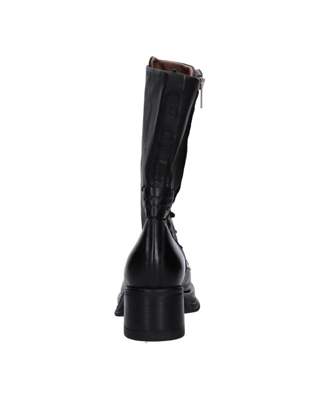 A.s.98 Black Heeled Boots