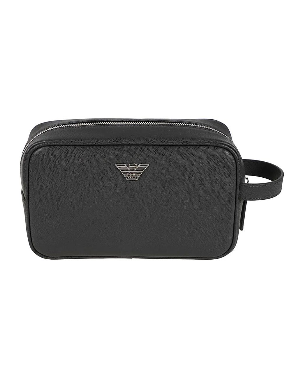 Emporio Armani Black Toilet Bags for men