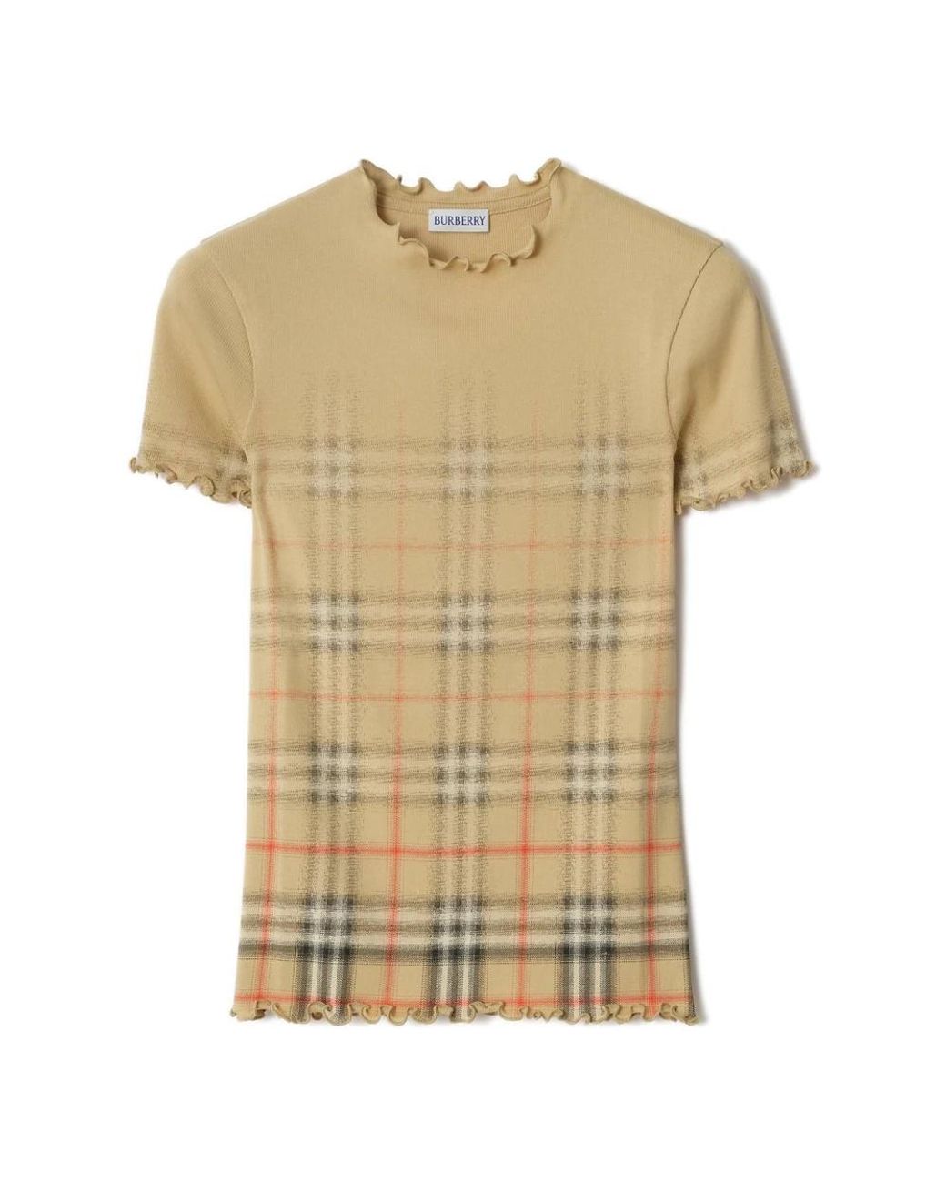 Burberry Natural T-Shirts And Polos Cotton