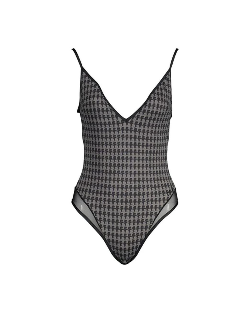 Karl Lagerfeld Gray Swimsuits