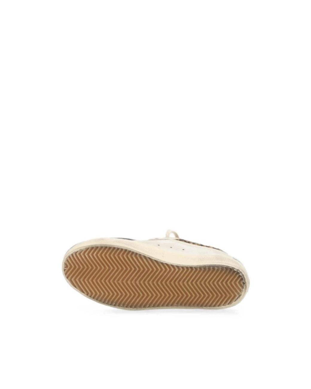 Golden Goose Deluxe Brand Natural Super Star Vintage Leather Sneakers