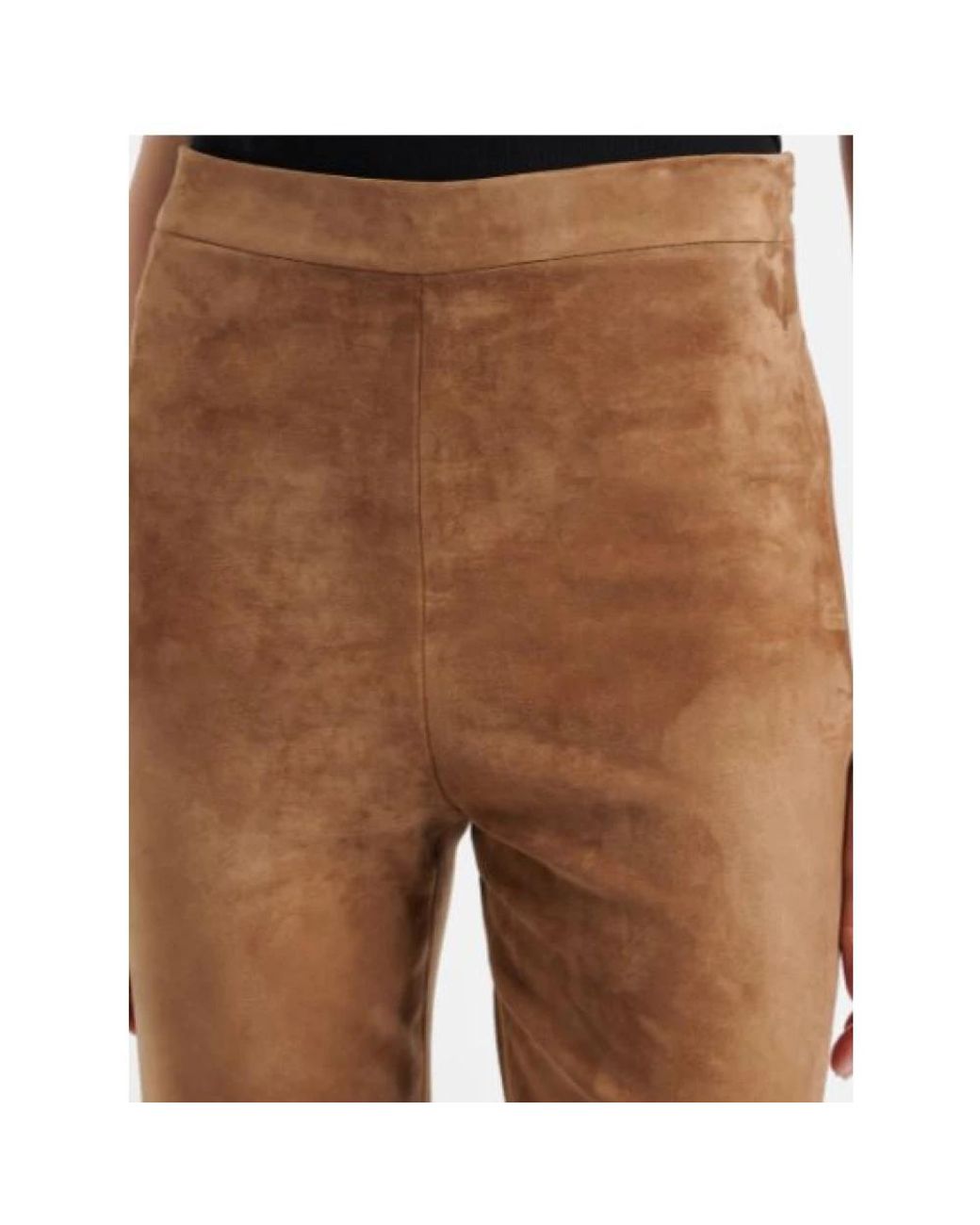 Max Mara Natural Leather Trousers