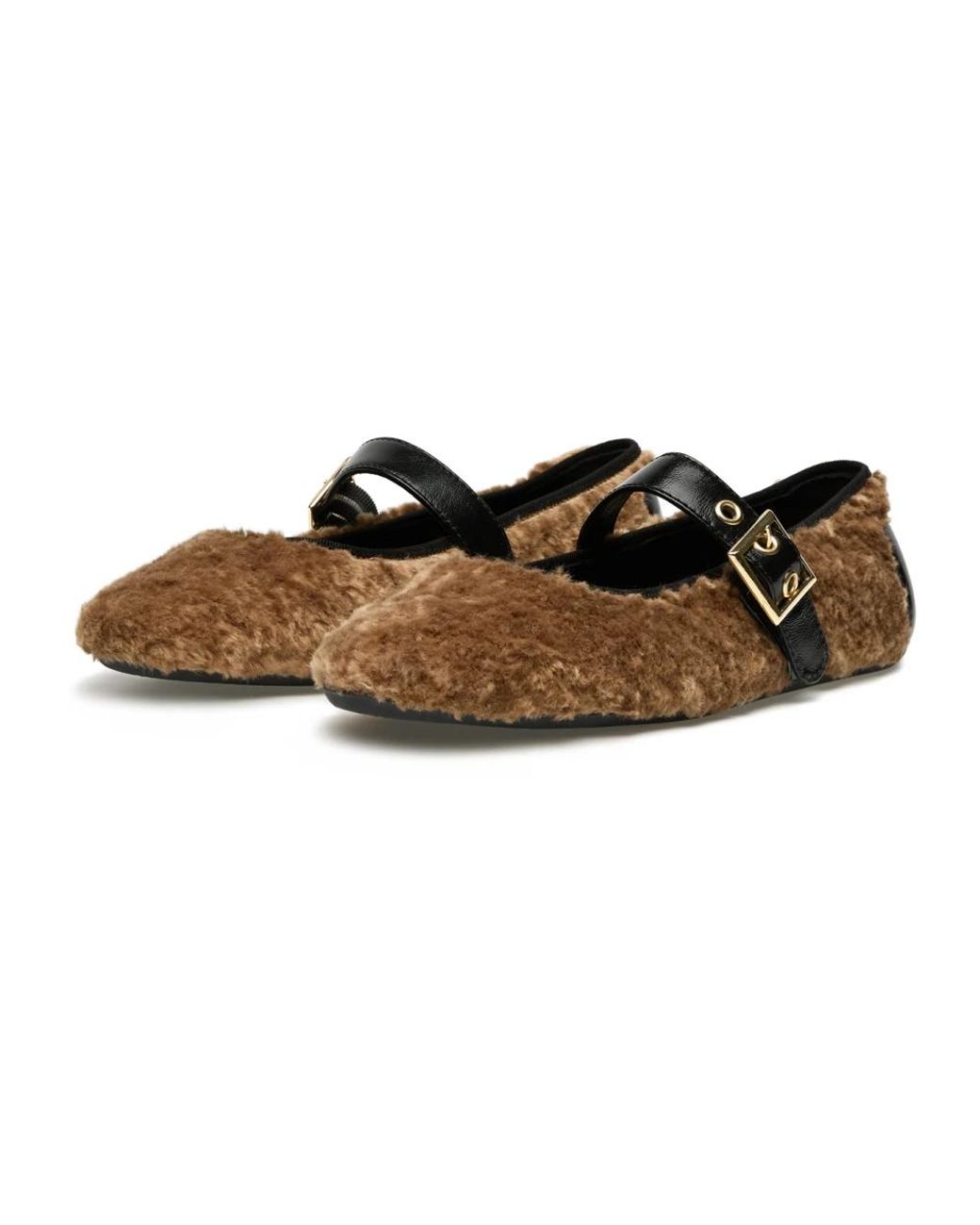 Candice Cooper Brown Ballerina Shoes