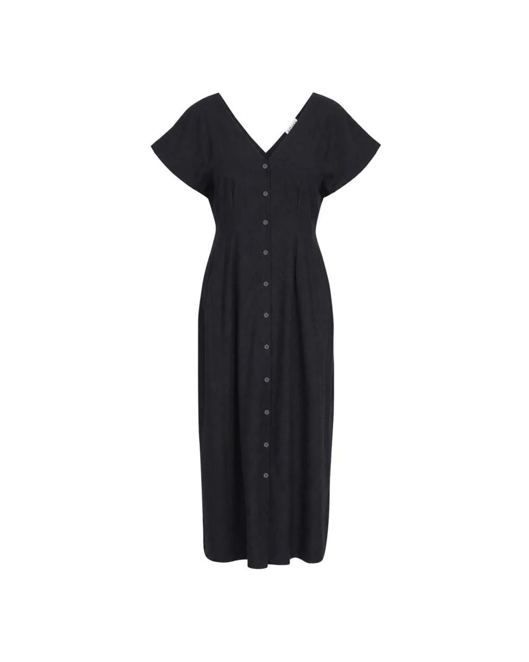 Ichi Midi Jurk in het Black