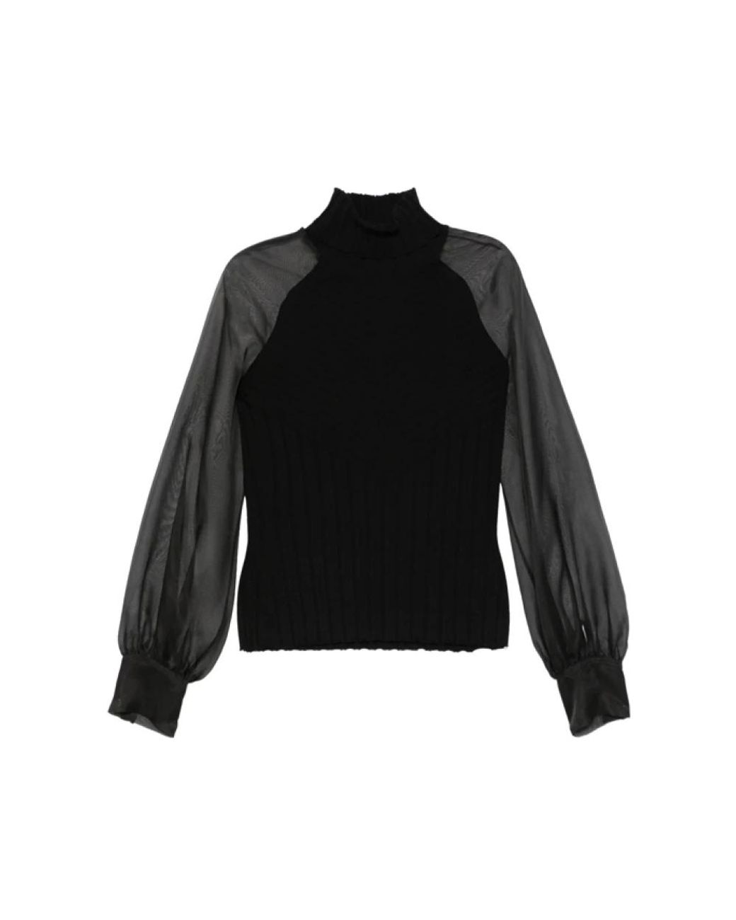 D.exterior Black Blouses