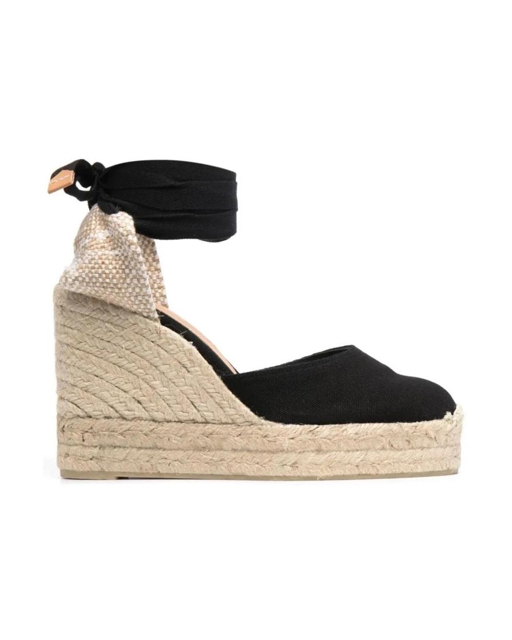 Castaner Black Wedges