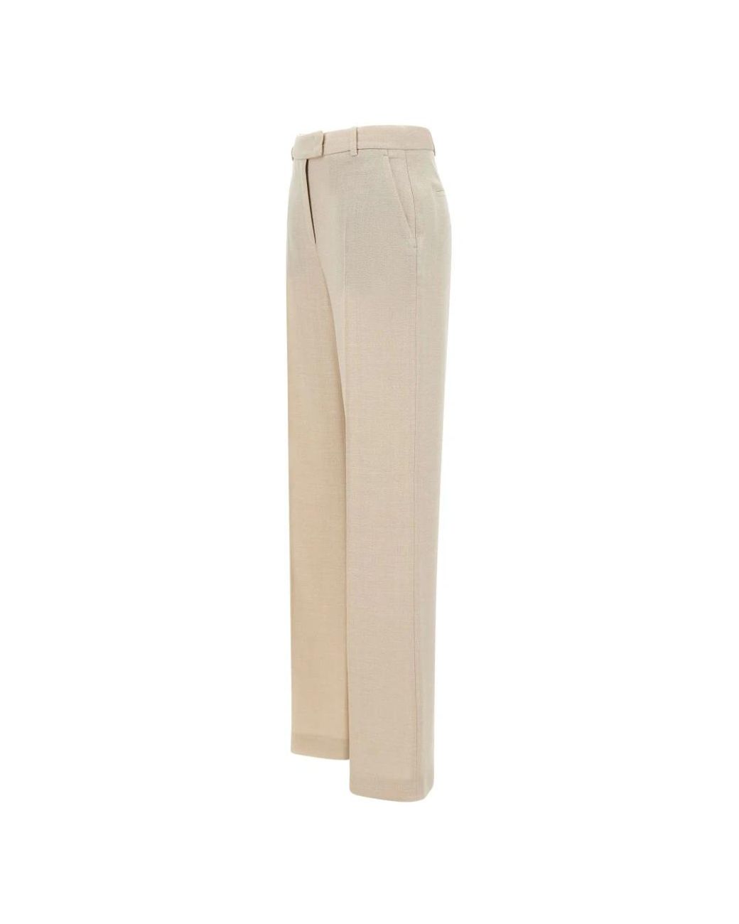 Eleventy Natural Wide Trousers