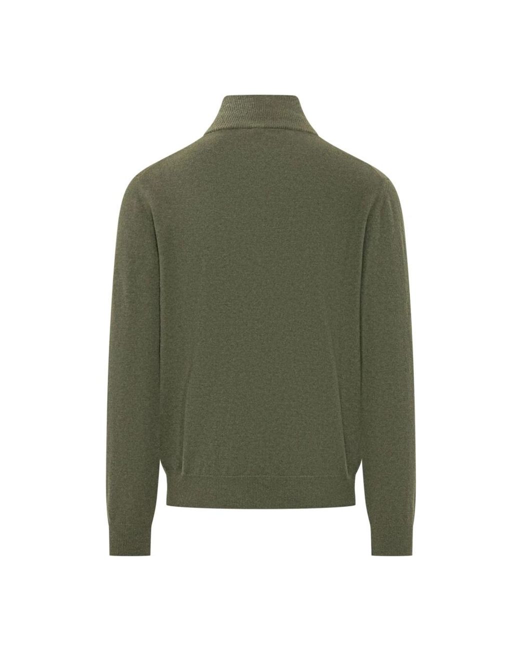 Malo Green Cashmere Knitwear for men