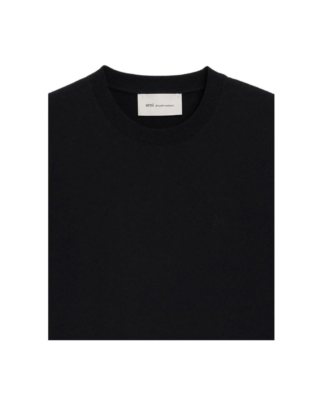 AMI Black T-Shirts for men