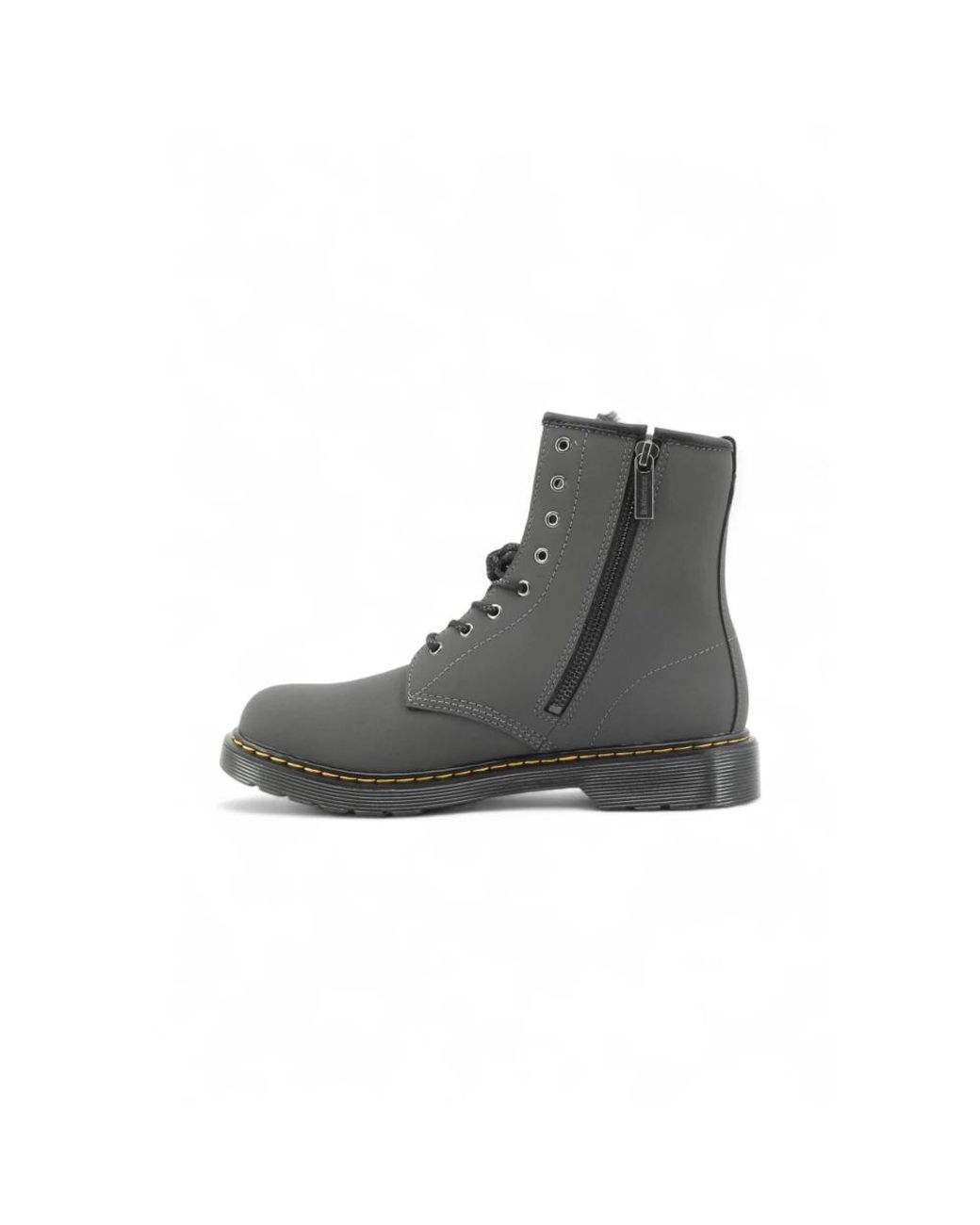 Dr. Martens Gray Lace-Up Boots