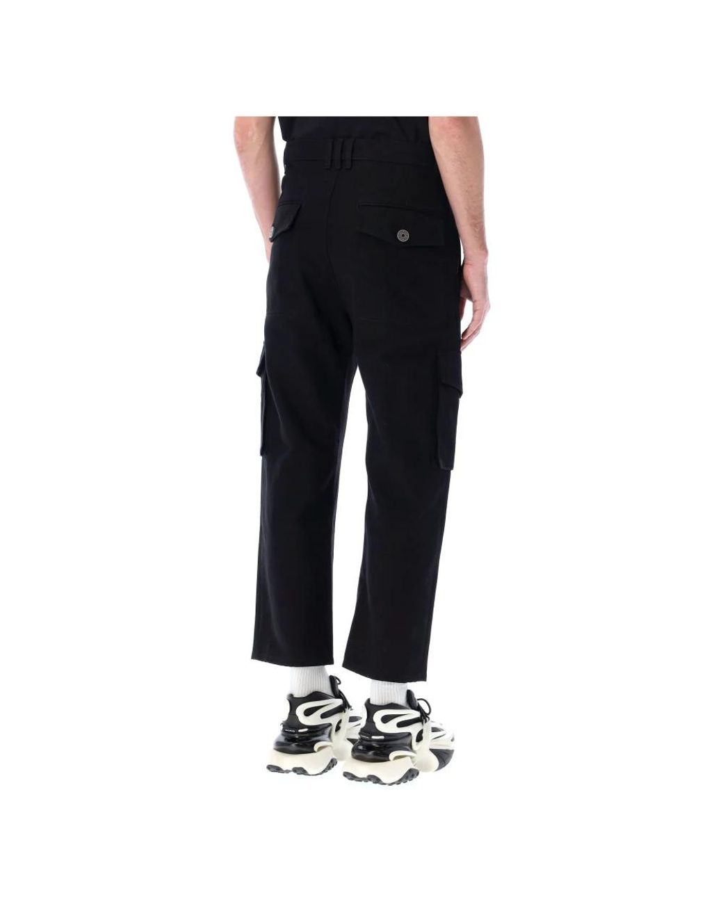 Cropped Trousers Balmain pour homme en coloris Black