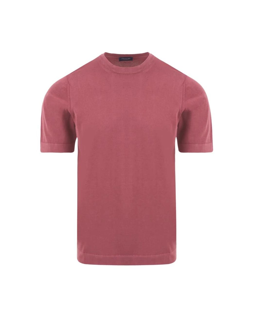 Drumohr Tops ,Roze ,Roze T-Shirt En Polo Collectie in het Pink voor heren