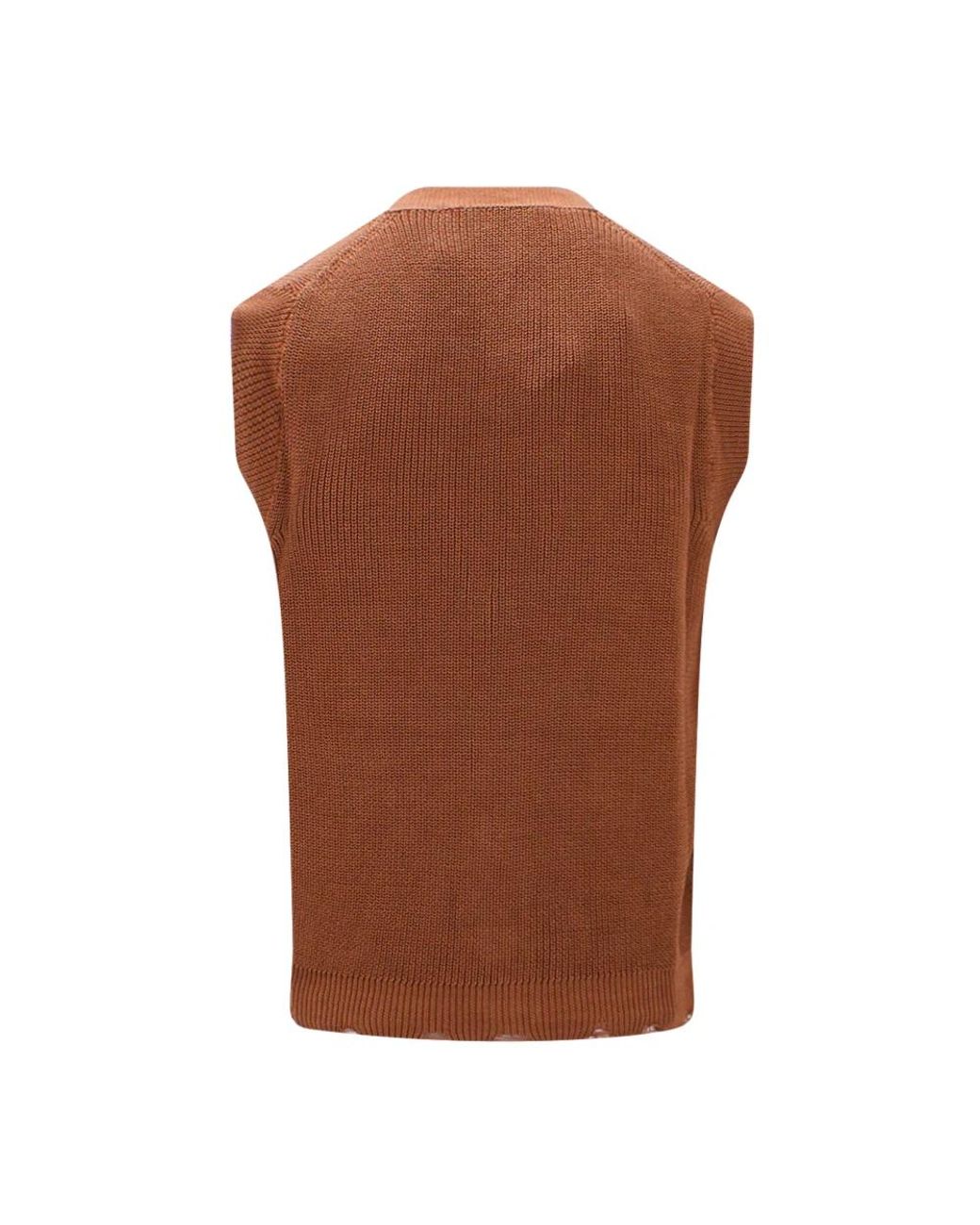 Sleeveless Knitwear Amaranto de hombre de color Brown