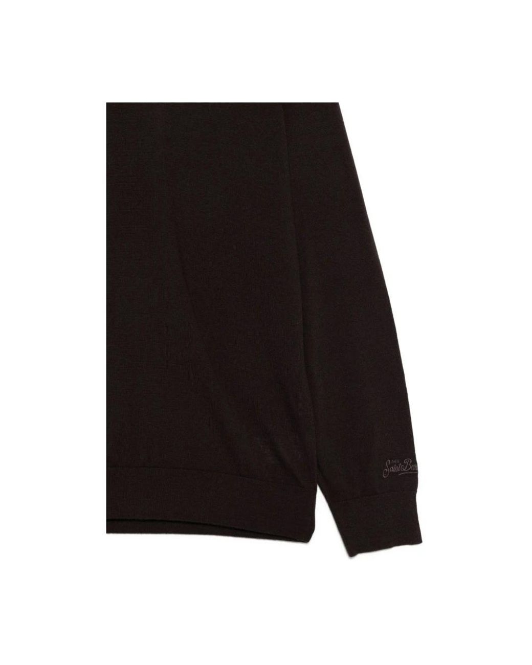 Mc2 Saint Barth Black V-Neck Knitwear for men