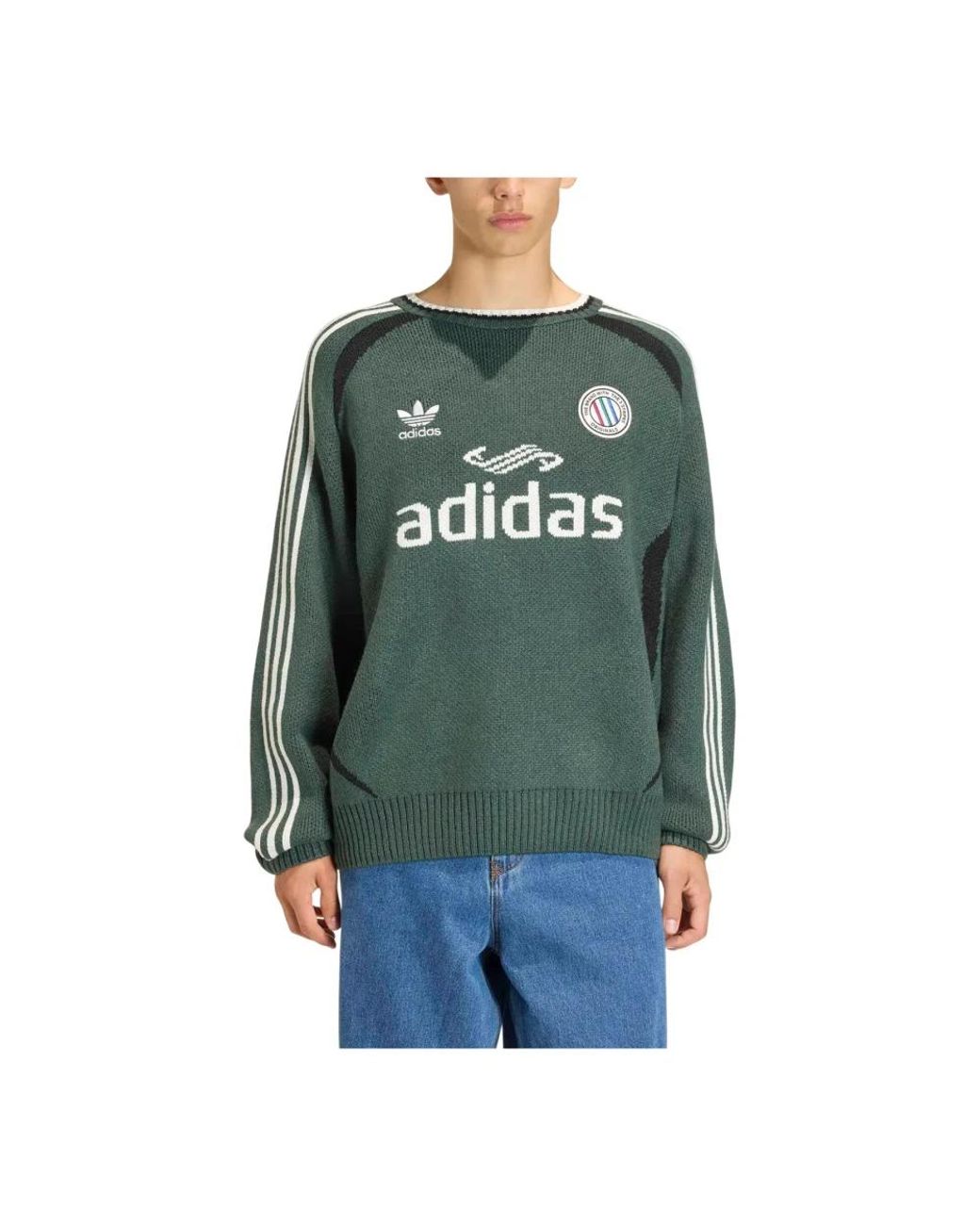 Adidas Adicolor Blokecore Pullover in Green für Herren