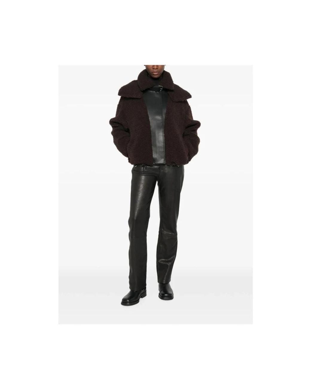 Sportmax Black Faux Fur & Shearling Jackets