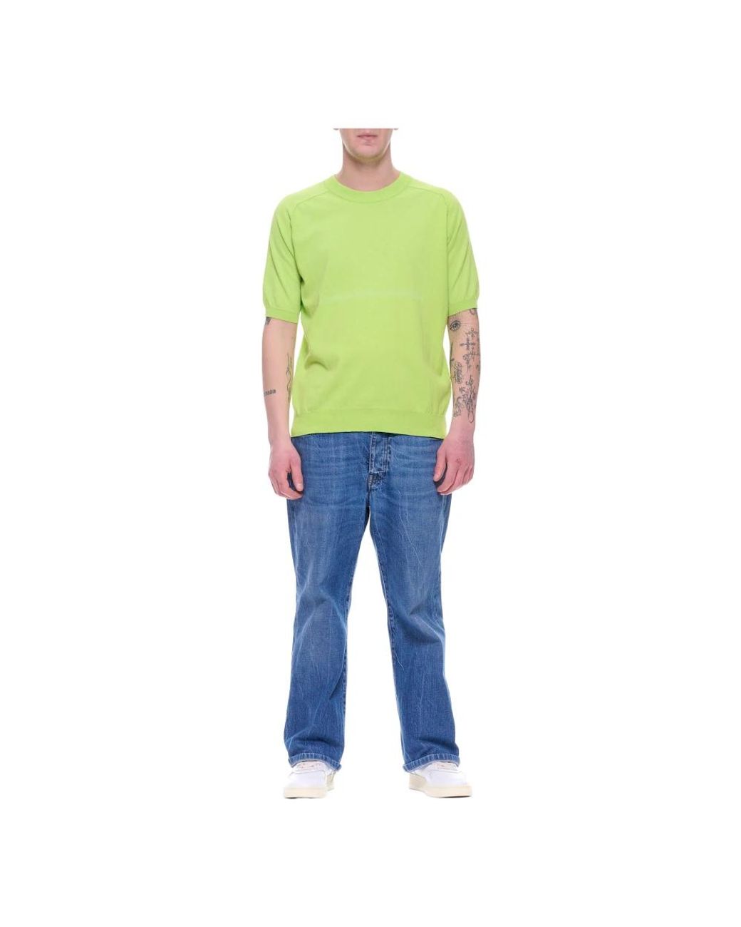 ATOMOFACTORY Green Round-Neck Knitwear for men