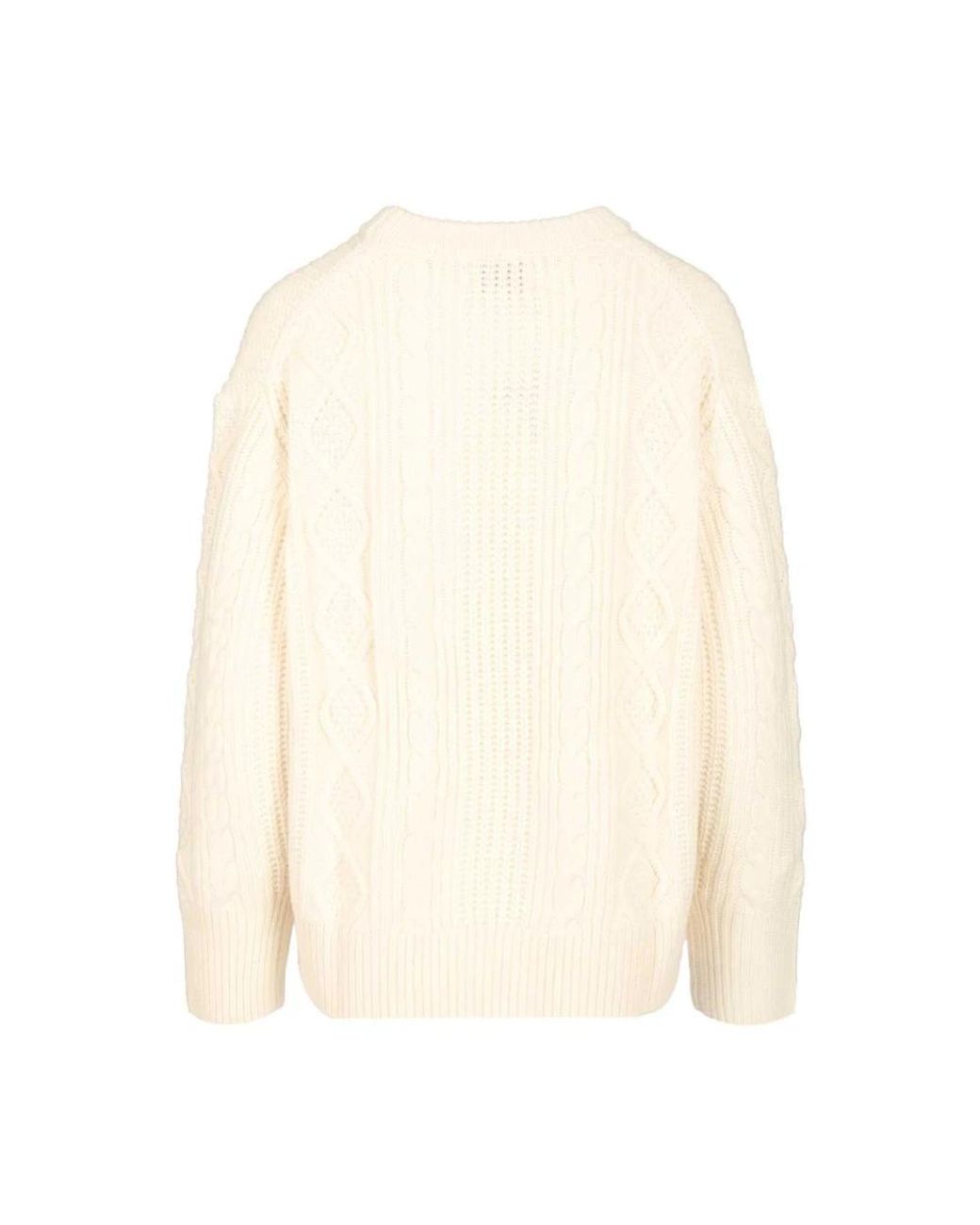 Loulou de Saison White Round-Neck Knitwear