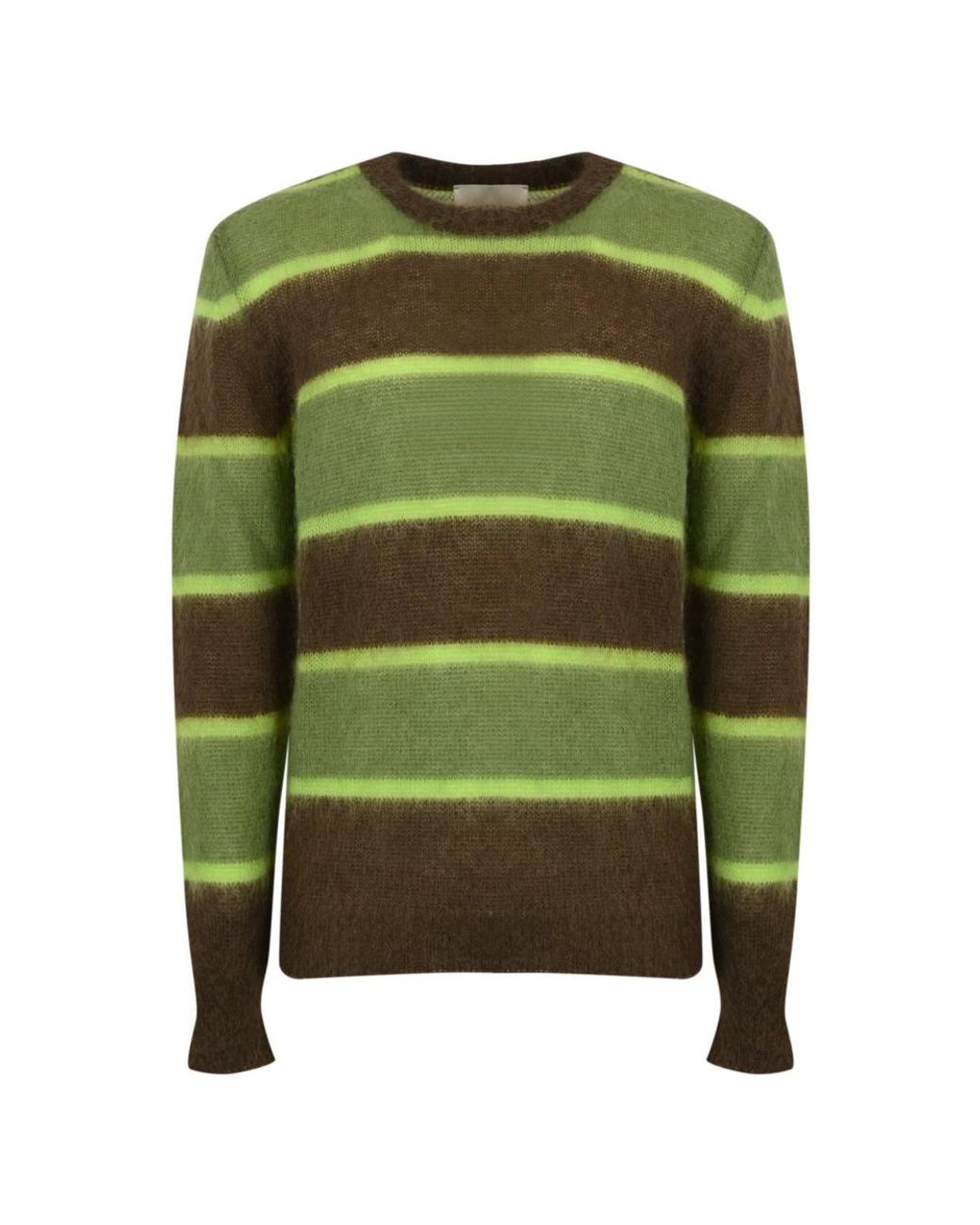 Amaranto Green Round-Neck Knitwear for men