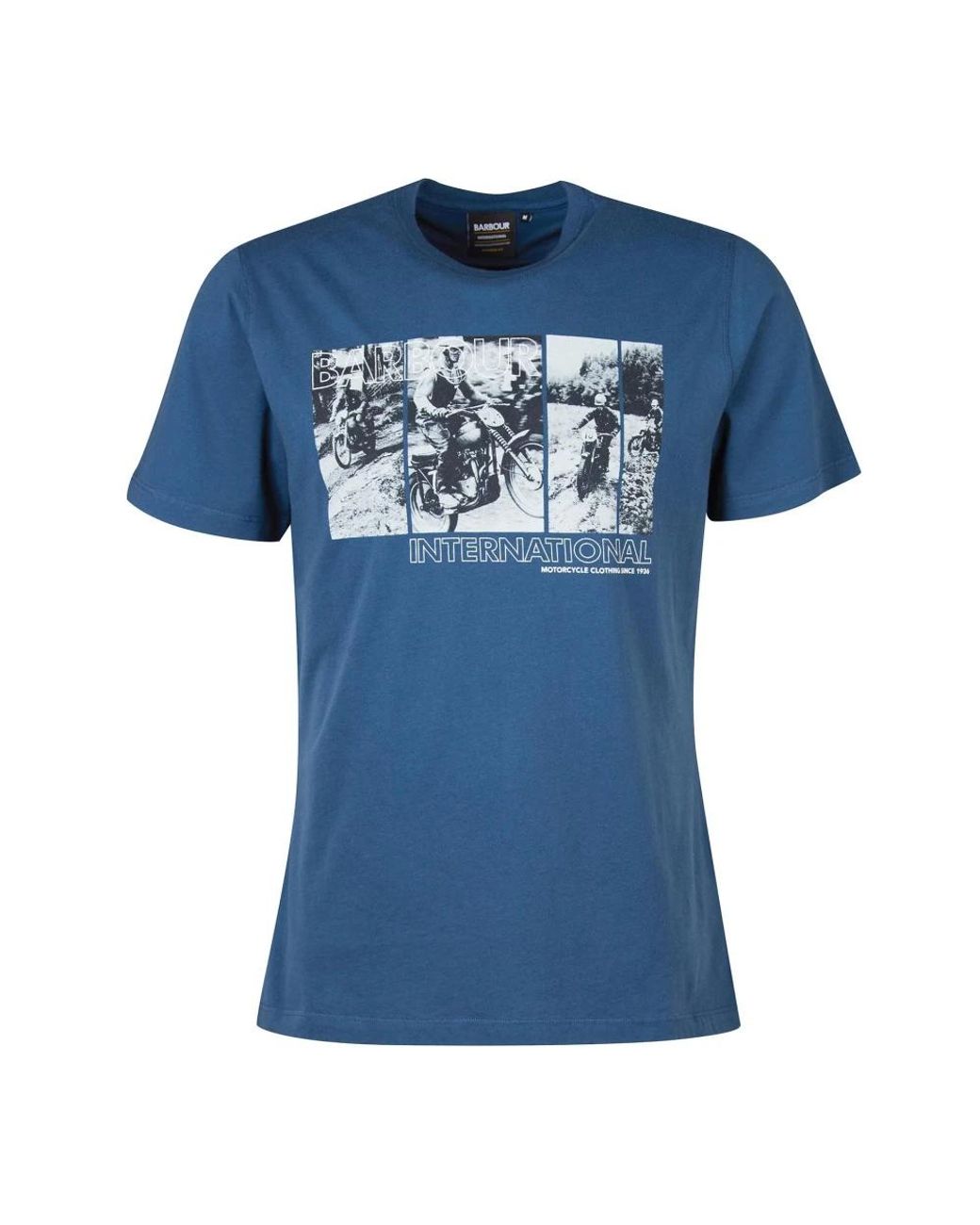 Barbour Blue International Arter Graphic-print T-shirt Insignia M for men