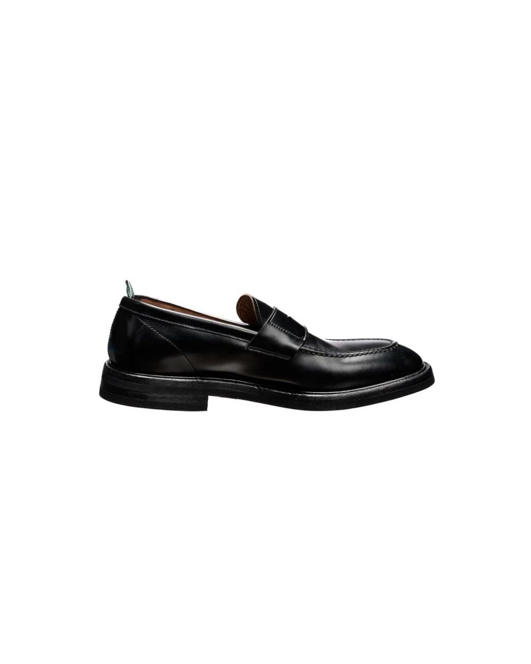 Green George Black Loafers for men