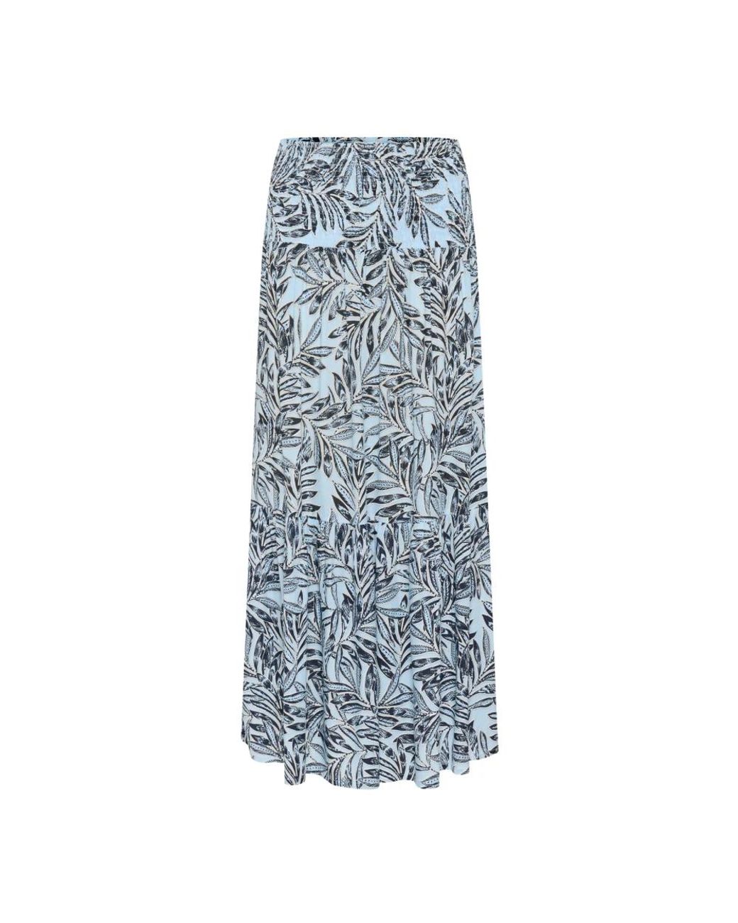 Kaffe Rokken ,Blauw ,Maxi Smock Rok in het Blue