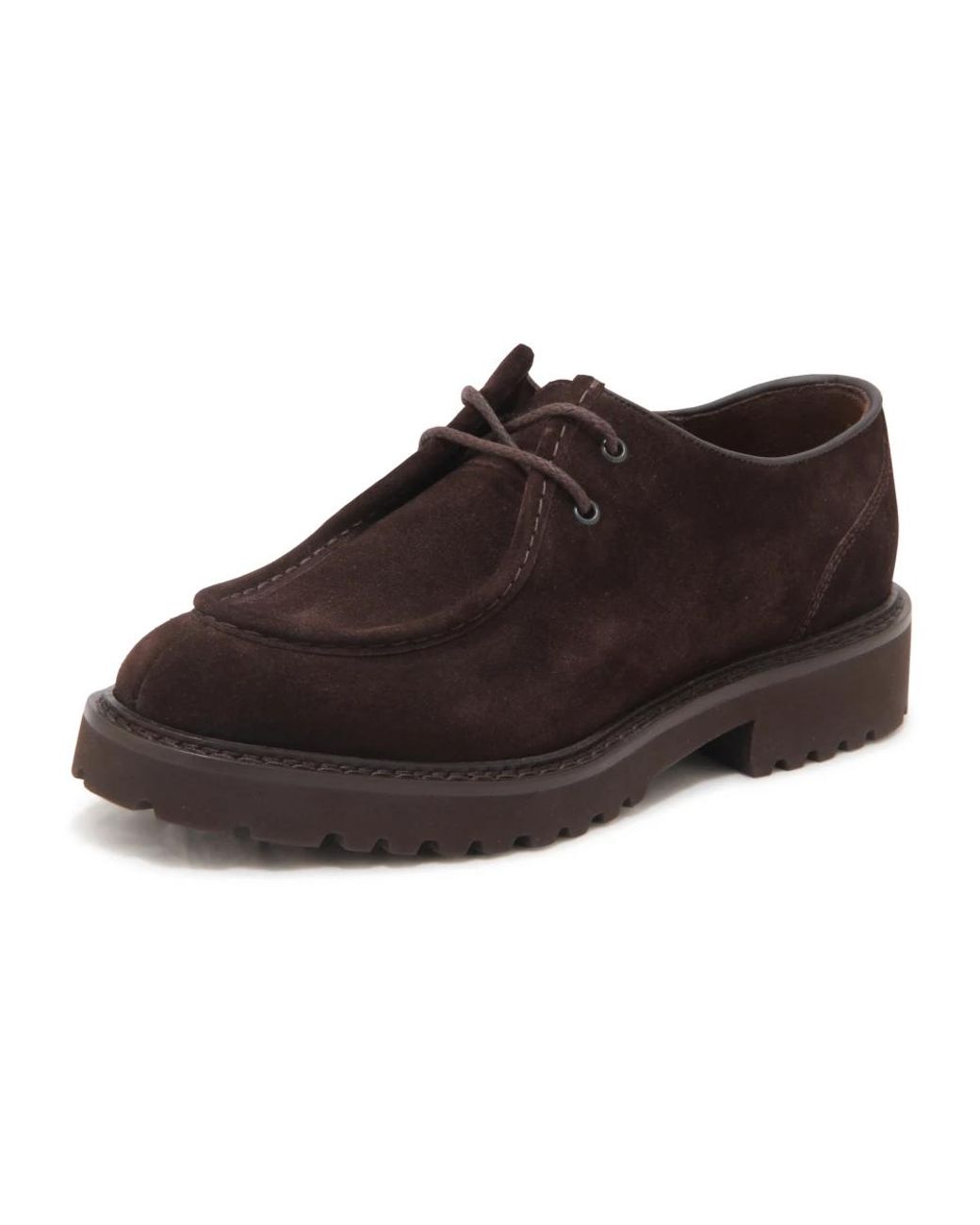 Doucal's Brown Laced Shoes for men