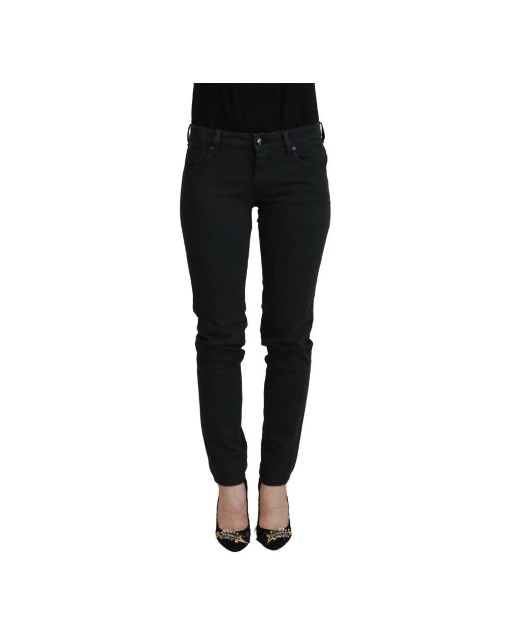 Ermanno Scervino Black Slim Fit Jeans