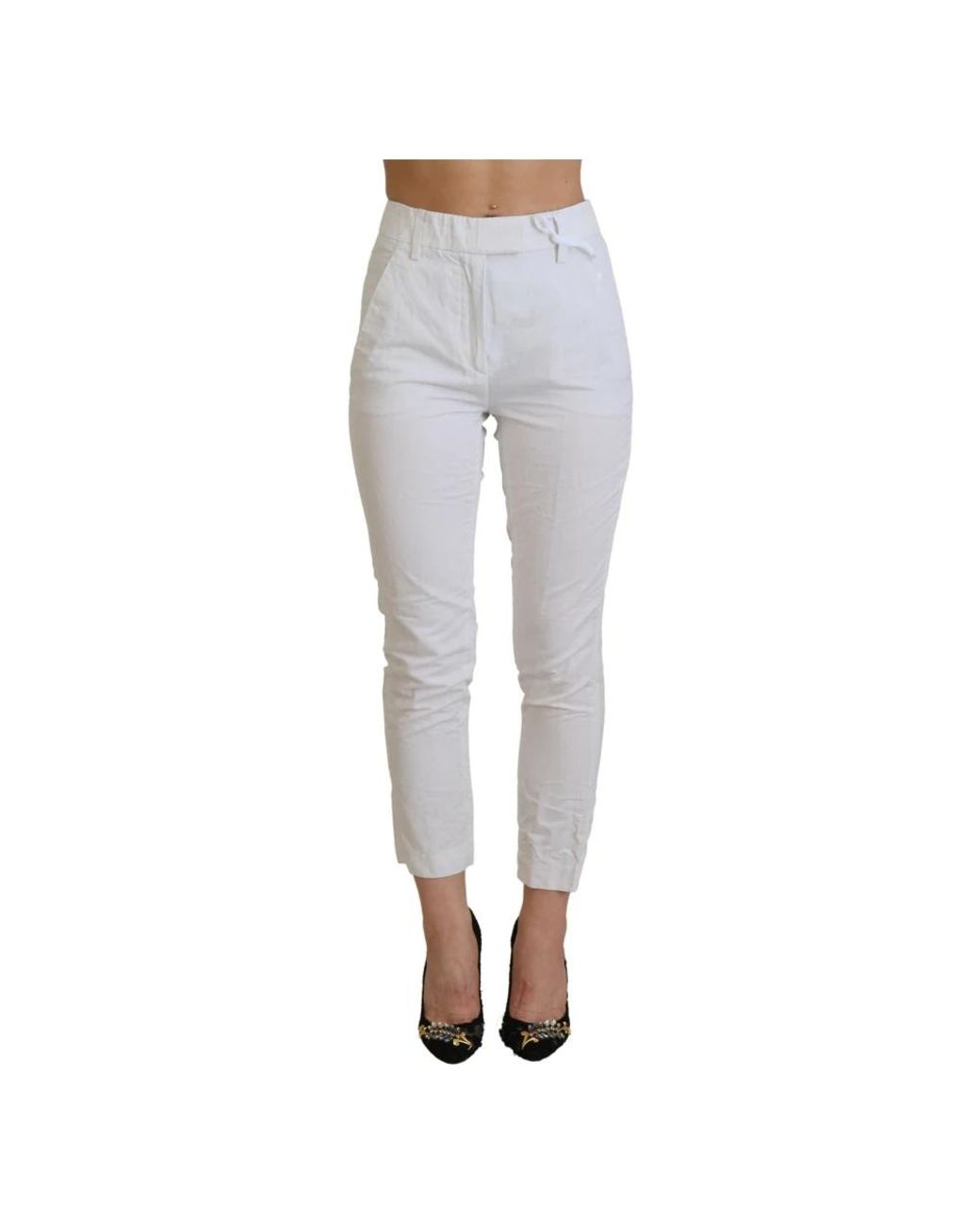 Dondup Gray Slim-Fit Trousers