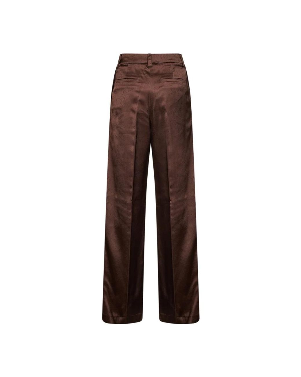 Herno Brown Wide Trousers