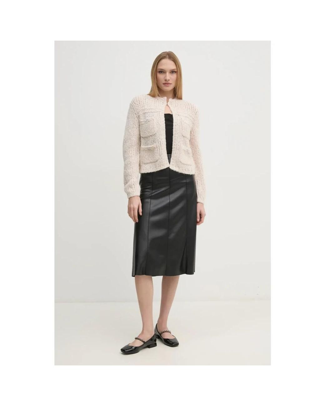 Ouí Natural Strickjacke Mit Taschenverzierung