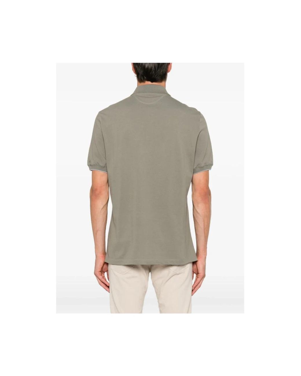 Brunello Cucinelli Gray Polo Shirts for men