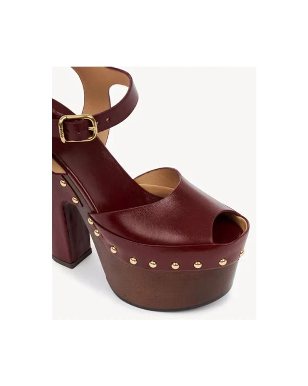 Chloé Red High Heel Sandals