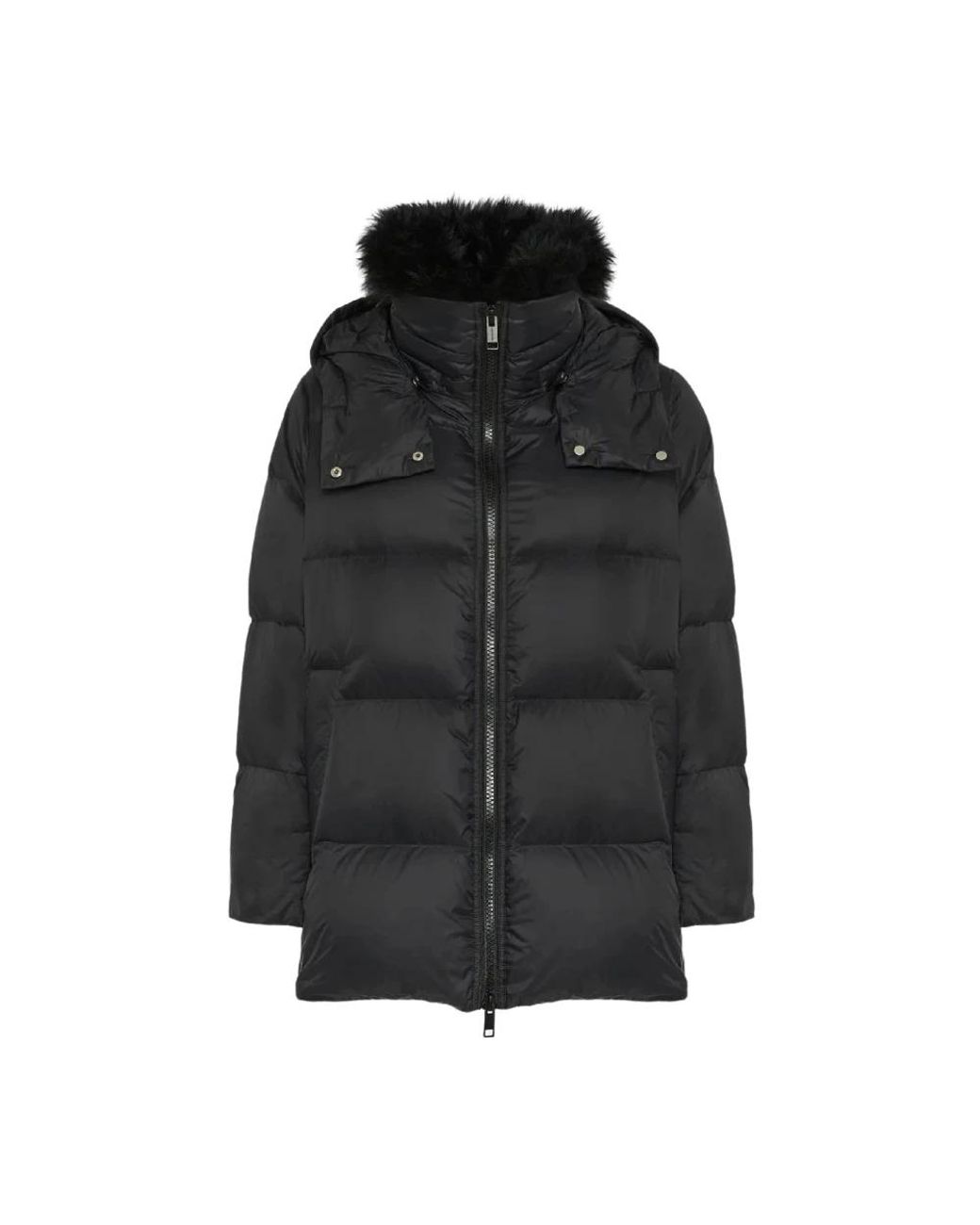 Yves Salomon Black Down Coats