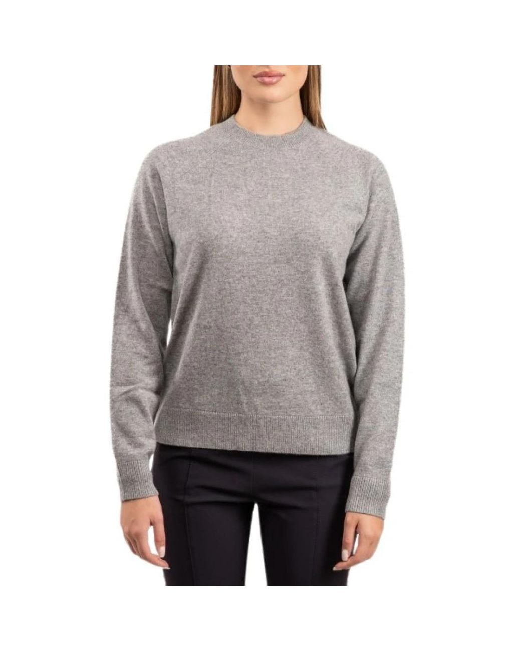 Mc2 Saint Barth Gray Round-Neck Knitwear
