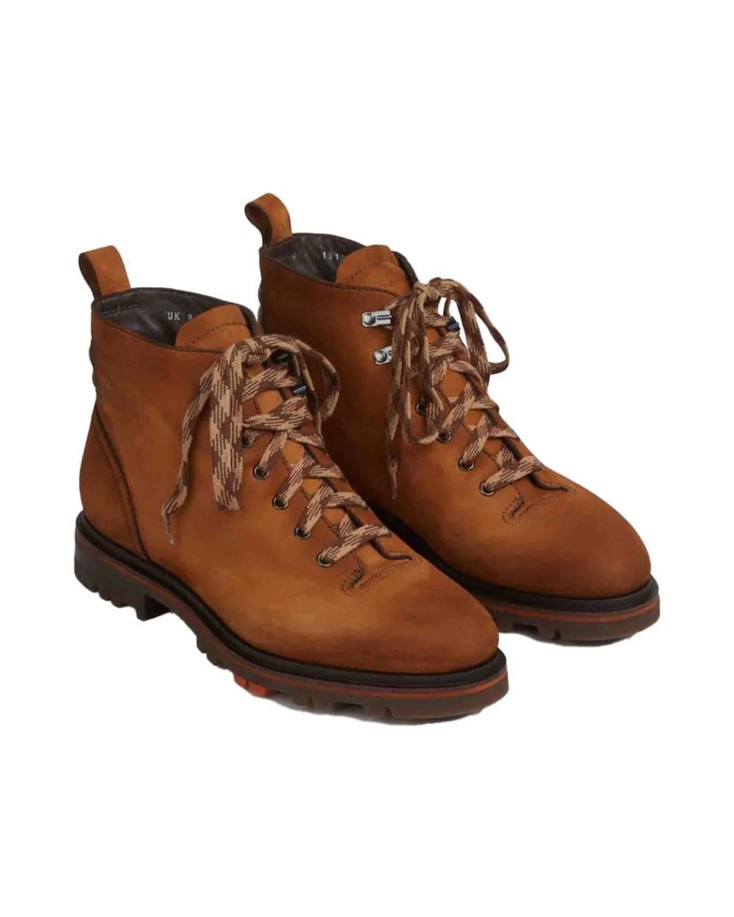 Santoni Nubuck Wanderstiefel in Brown für Herren
