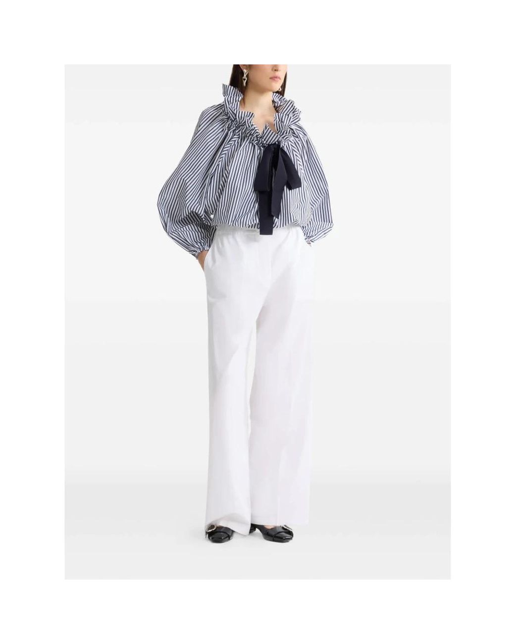 Patou White Wide Trousers