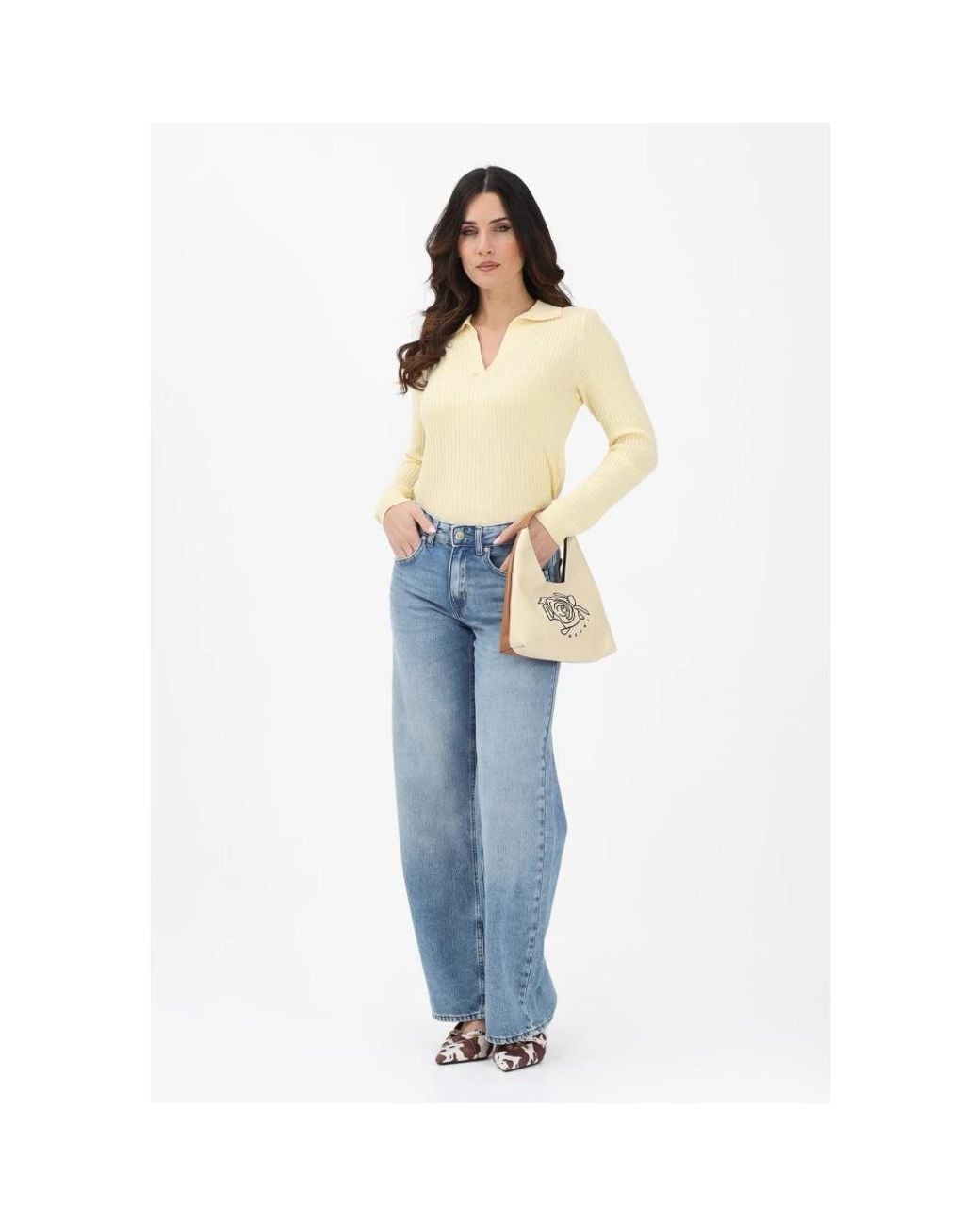 Wide Jeans ONLY de color Blue